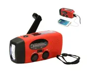 Solar Radio Crank Radio Multifunction Portable Outdoor For Emergencies With Hand Crank Led Flashlight Power Bank