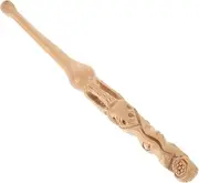 ORFOFE Ear Picker Tool Smooth Carved Wood Removal Reusable Ear Cleaning Spoon for Safe Comfortable Ear Care Portable Cleaning Tool