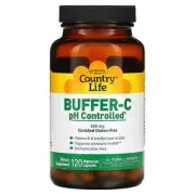 2 X Country Life, Buffer-C, pH Controlled, 500 mg, 120 Vegetarian Capsules