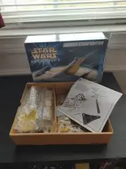 1999 AMT Ertl Star Wars Episode I Naboo Starfighter Die Cast Model Kit 1:48 New