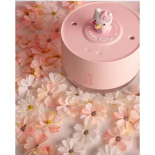 [酷奔車品]Hello Kitty 可愛旋轉桌面補水噴霧 USB 充電音樂加濕器盒