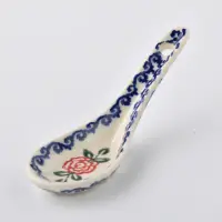 在飛比找momo購物網優惠-【波蘭陶】Vena 小湯勺 湯匙 勺子 波蘭手工製(漫野薔薇
