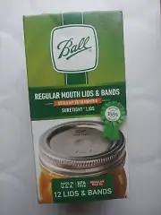 BALL Mason Jar Regular Mouth Lids and Bands.