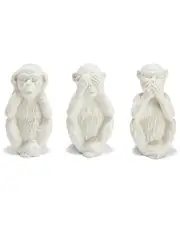 Two's Company Set of 3 No Evil Monkeys