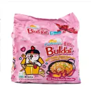 Samyang Buldak Ramen Carbonara Hot Chicken Flavor 4.58 oz*5 (pack of 2)
