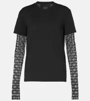 [Givenchy] Givenchy Logo cotton T-shirt AU 14 black