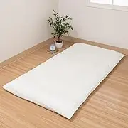 nishikawa WI65551000 Junior Size, Synthetic Fiber Futon Cover, 37.4 x 72.8 inches (95 x 185 cm), Washable, 100% Cotton, Junior Hygienic Bedding, Antibacterial Treatment, Prevents Mites, Easy to Open
