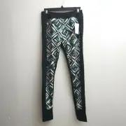 Cynthia Rowley Size Small Activewear Leggings Black Pink Green Geometric NWT