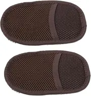 Yardenfun 2 Pack Shoe Cleaning Gloves Multi-Purpose Faux Sheepskin Soft Bristle for Sneakers Boot Car Furniture Polishing