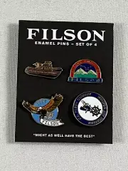 FILSON MARITIME ENAMEL PIN SET NWT