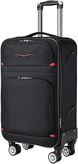 [sdneNest] Luggage with Wheels, Wear-Resistant Oxford Cloth Carry-on Suitcase, Retractable Trolley Suitcase, Business Travel Suitcase, 28inch, Schwarz (Schwarz 28inch)