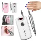 Mini Rechargeable Electric Nail Drill Machine Portable Manicure PedicureTool Kit