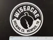 BEER Brewery STICKER ~ WISEACRE Brewing Co ~ Memphis, TENNESSEE Breweriana