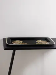 [Dolce & Gabbana] Dolce & Gabbana - Small Printed Wood Tray - Black - One size One size Black