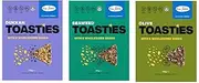 Fine Fettle Toasties Multipack 110g x 3 (Dukkah, Olive & Seaweed Toasties). Gourmet Crackers and Healthy Snacks - Gluten Free, Low Carb and Vegan - Crispy Toasted Seed Crackers with 6 Wholesome Seeds