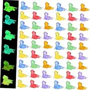CORHAD 60pcs Mini Gecko Luminous Mini Figurines Tiny Lizard Decors Mini Animals Figures Mini Lizard Ornaments Glow in The Dark Figurines Glow in The Dark Decor Bonsai Decoration