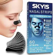 Skyis 60 pcs Nose strips Nasal strips for Breathing Anti-snoring- sleep strips for sports sleeping office outdoor better breathing reduce snoring