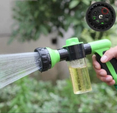ortable High-Pressure Foam Lance Water Gun - 3 Grade Nozzle, Car Washer Sprayer