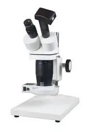 20x-40x Professional Stereo Microscope Pole Type Stand Circular Light & Camera