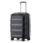 Tosca Comet 88L 25" Hard Case Wheeled Medium Trolley Luggage Suitcase Black