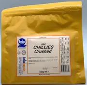 Krio Krush Chilli Crushed Hot 500 Gr x 1