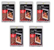 (5 PACK) Ultra Pro One Touch Magnetic Trading Card Holder 23pt Thinner Size