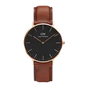 Daniel Wellington Classic 40 St Mawes Rose Gold & Black Watch