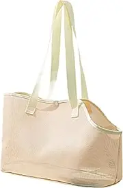 Pet Outing Shoulder Bag - Small Dog Sling Carrier,Breathable Mesh Avoid Escaping Outing Tote Pack for Walking Lightweight
