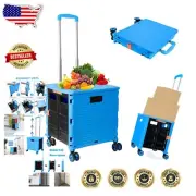 Durable Foldable Handcart: Rust-Resistant Shopping Trolley for Easy Mobility
