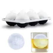 6 Chamber 2.2" 3D Tennis Gifts Ice Cube Tray With Funnel,Large Round Ice Ball...
