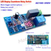 LED Display AC 220V 230V Trigger Countdown Time Relay Switch Delay Timer Module