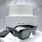 PRADA Symbole Sunglasses Black PR17WS Logo Authentic Made In Italy 49-20-145