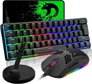 Mechanical Gaming Keyboard and Mouse COMBO, Chroma Backlight, RGB, Mouse Pad NEW