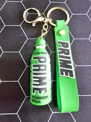 GREEN (LEMON LIME) PRIME HYDRATION ENERGY DRINK KEYCHAIN KEYRING *