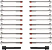 AUCERAMIC ES73121 Engine Cylinder Head Bolt Set for 2015-2021 Cadillac Escalade 2014-2021 Chevrolet Express Silverado Suburban Tahoe GMC Savana Sierra 1500 2500 3500 Yukon XL 5.3L 6.2L 6.6L V8