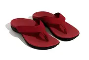 AXIGN Premium Orthotic Arch Support Flip Flops Sandal Thongs Archline - Red