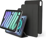 Magnetic Folio Case Compatible with iPad Mini 8.3 inch A17 Pro, 6th Generation - Back Plate can be Attached to Metal Materials, Compatible with Apple Pencil and elago’s Pencil case (Dark Grey)