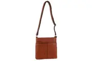 Milleni Women's Nappa Luxry Leather Shoulder Crossbody Bag 25x25cm