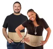 Abdominal Belt for Hanging Belly, Weak Abdominal and Lower Back Muscles (XX-L...