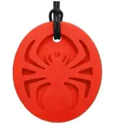 Sensory Chew Necklace Silicone Chewelry Oral Motor Teether Red Spiderman
