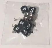 Pokemon TCG Dice set of 7 Black & Glitter 2020 Trainers Toolkit Sealed