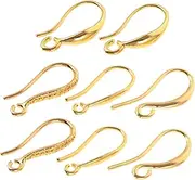 DIYEAH 8pcs DIY Handmade Earring Hooks Lightweight Earring Parts for Craft Projects Smooth Design for Easy Use Compatible with All for Jewelry Making