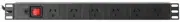 Rack Mount PDU 19" Power board 6 Way GPO 1RU Strip Rail - Premium Model