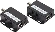 2Pcs HDMI Extender Over IP Ethernet Kit, RJ45 2 Way Communication Stable Small Size Ethernet Over Coax Adapter- Coaxial Up to 500 Meters