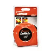 Lufkin 25 ft. L X 1 in. W Hi-Viz Power Return Tape Measure 1 pk (Pack of 2)