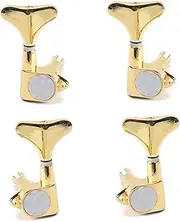 ibasenice Bass Replacement Parts 2r2l Tuning Pegs Metal Material 4-string Bass Guitar Heavy