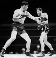 Jim Braddock In Action Vs Max Baer 1930S Old Boxing Photo