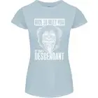Chimp Evolved Descendant Funny Monkey Ape Womens Petite Cut T-Shirt