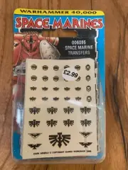 Warhammer 40k Rogue Trader Era Space Marines Transfers Blister Sealed OOP Rare