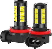 TGMGADANTV 2Pcs 1000Lm H11 H8 LED HB4 9006 Fog Lamp Compatible With BMW 3 5 Series F30 F10 E60 E90 E36 E34 E39 E91 E92 E46 E53 E38 E65 E70 X3 fog lamp(Standard Type,9006/HB4)